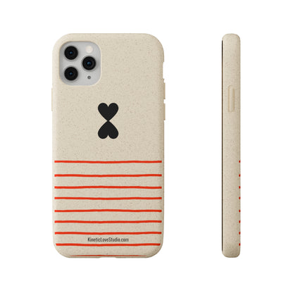 Phone Case - French Chic Red Stripes Biodegradable Eco-Friendly