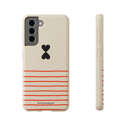 Phone Case - French Chic Red Stripes Biodegradable Eco-Friendly