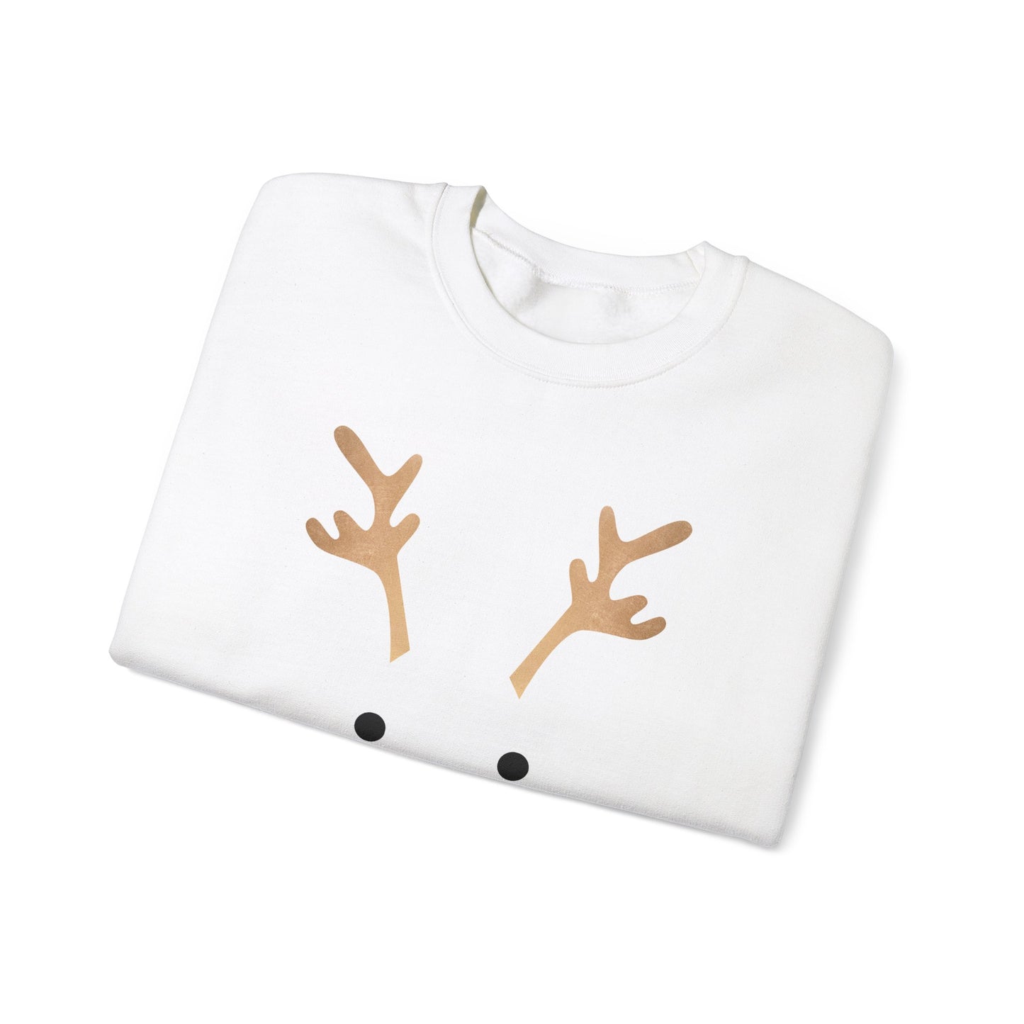 Reindeer Oh Dear Modern Sweatshirt White