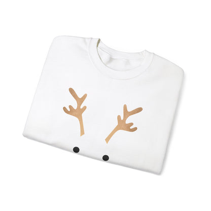 Reindeer Oh Dear Modern Sweatshirt White