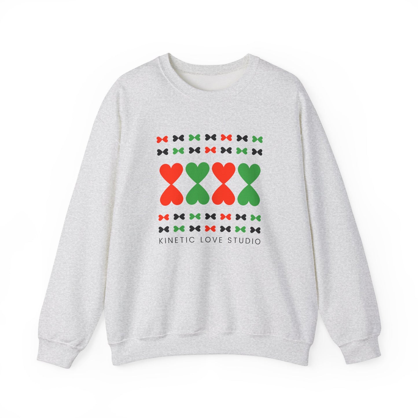 Christmas Hearts Modern Design Sweatshirt - Holiday Edition Unisex