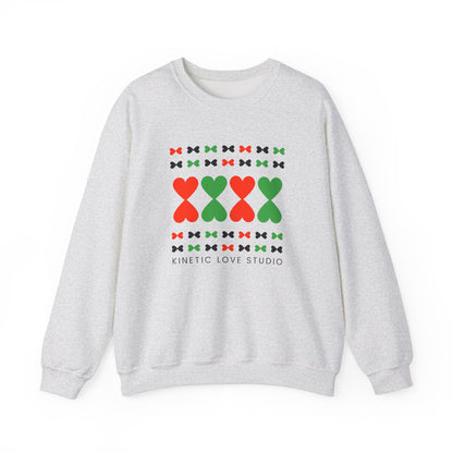 Christmas Hearts Modern Design Sweatshirt - Holiday Edition Unisex