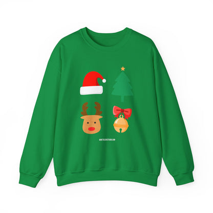 Christmas Ornaments Sweatshirt Unisex Green