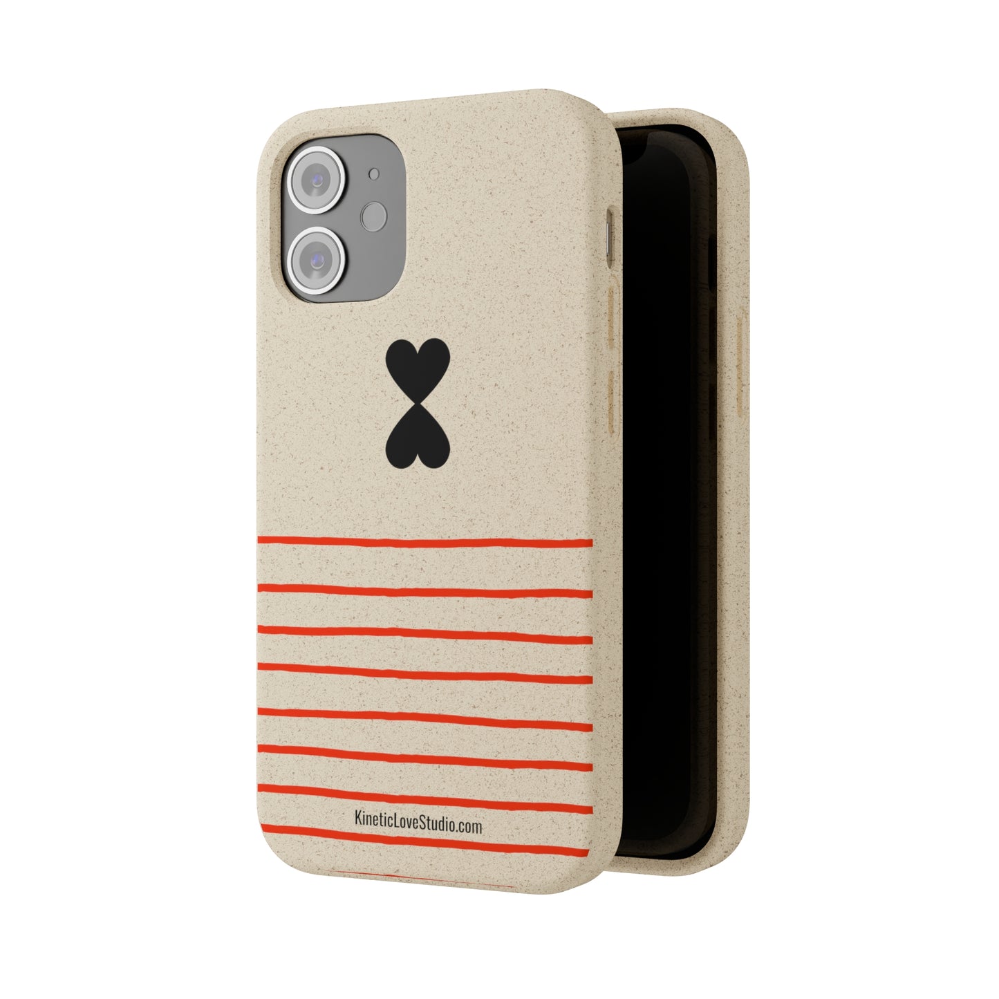 Phone Case - French Chic Red Stripes Biodegradable Eco-Friendly