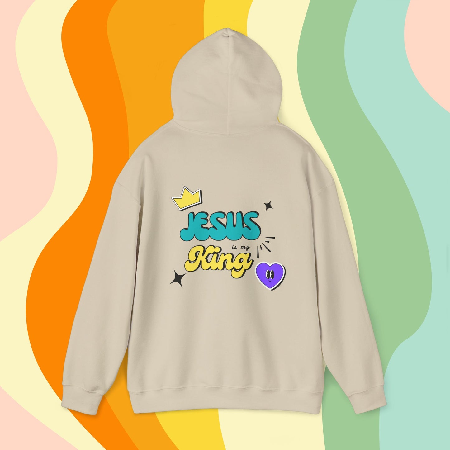 Jesus is King Retro Hoodie