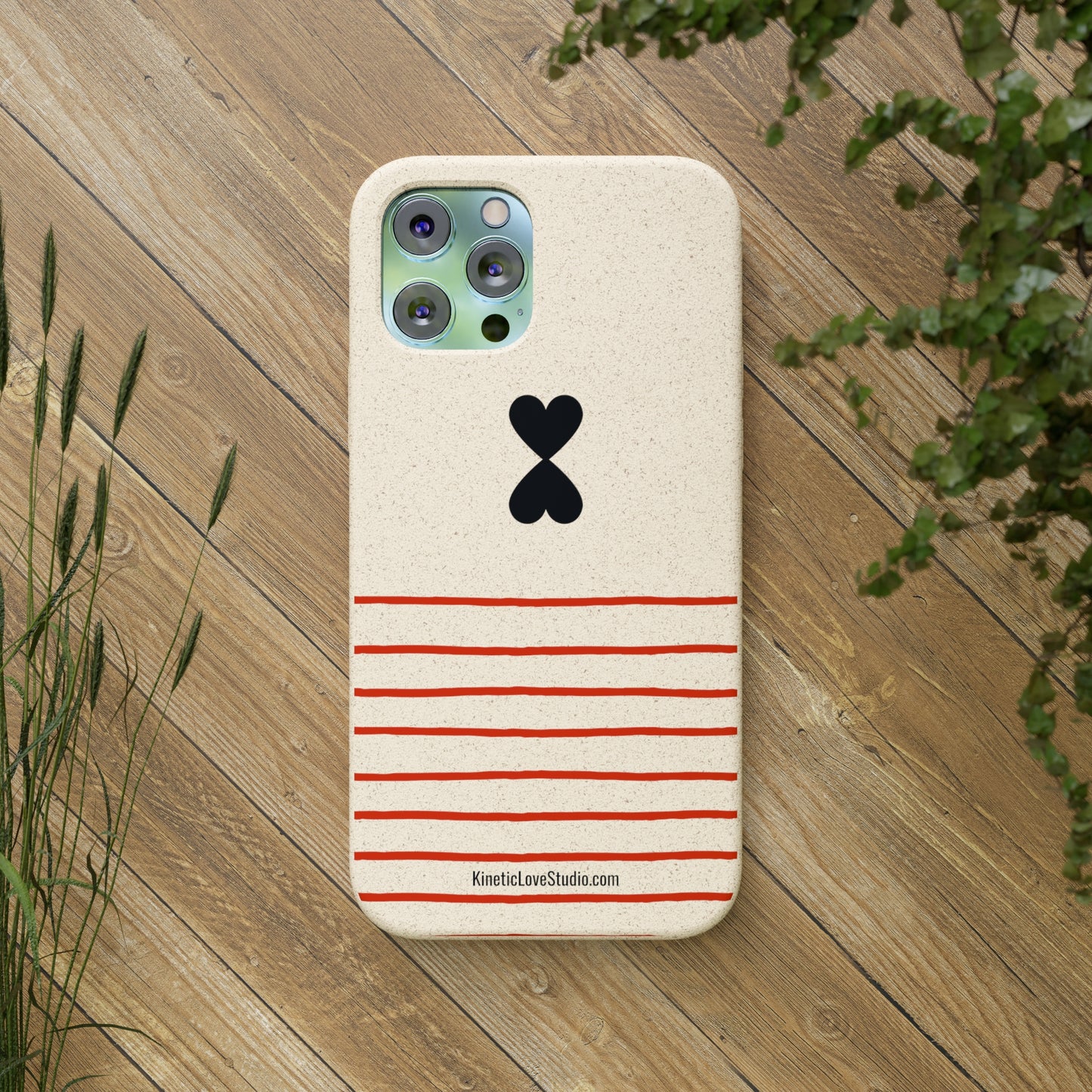 Phone Case - French Chic Red Stripes Biodegradable Eco-Friendly