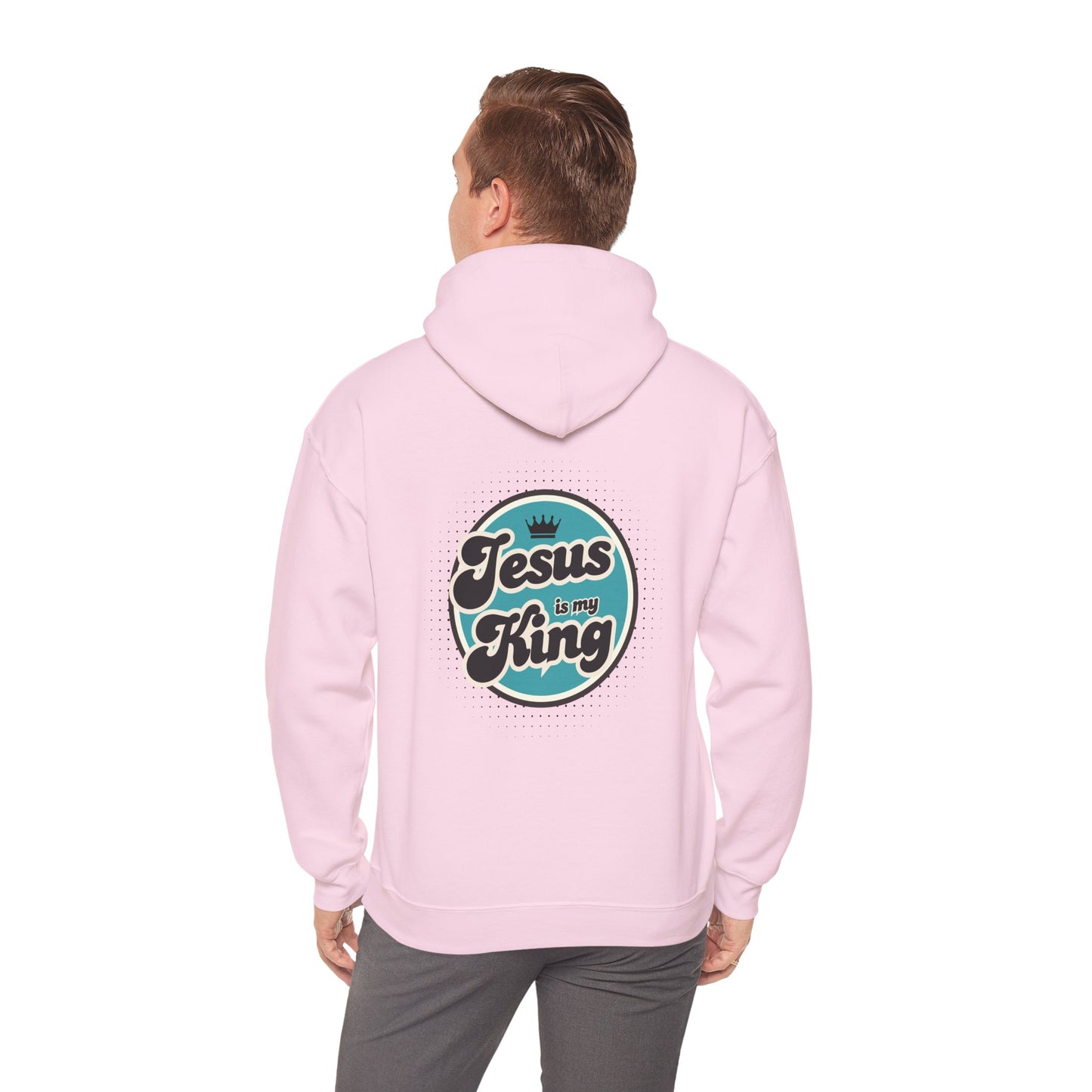 Jesus is King Good Vibes Hoodie Aqua