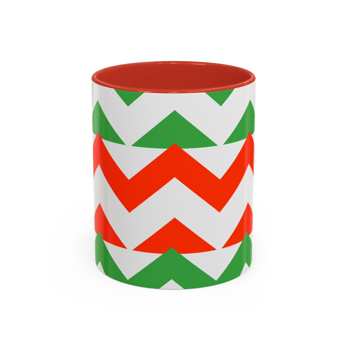 Coffee Mug Christmas Holiday Chevron Design Gift