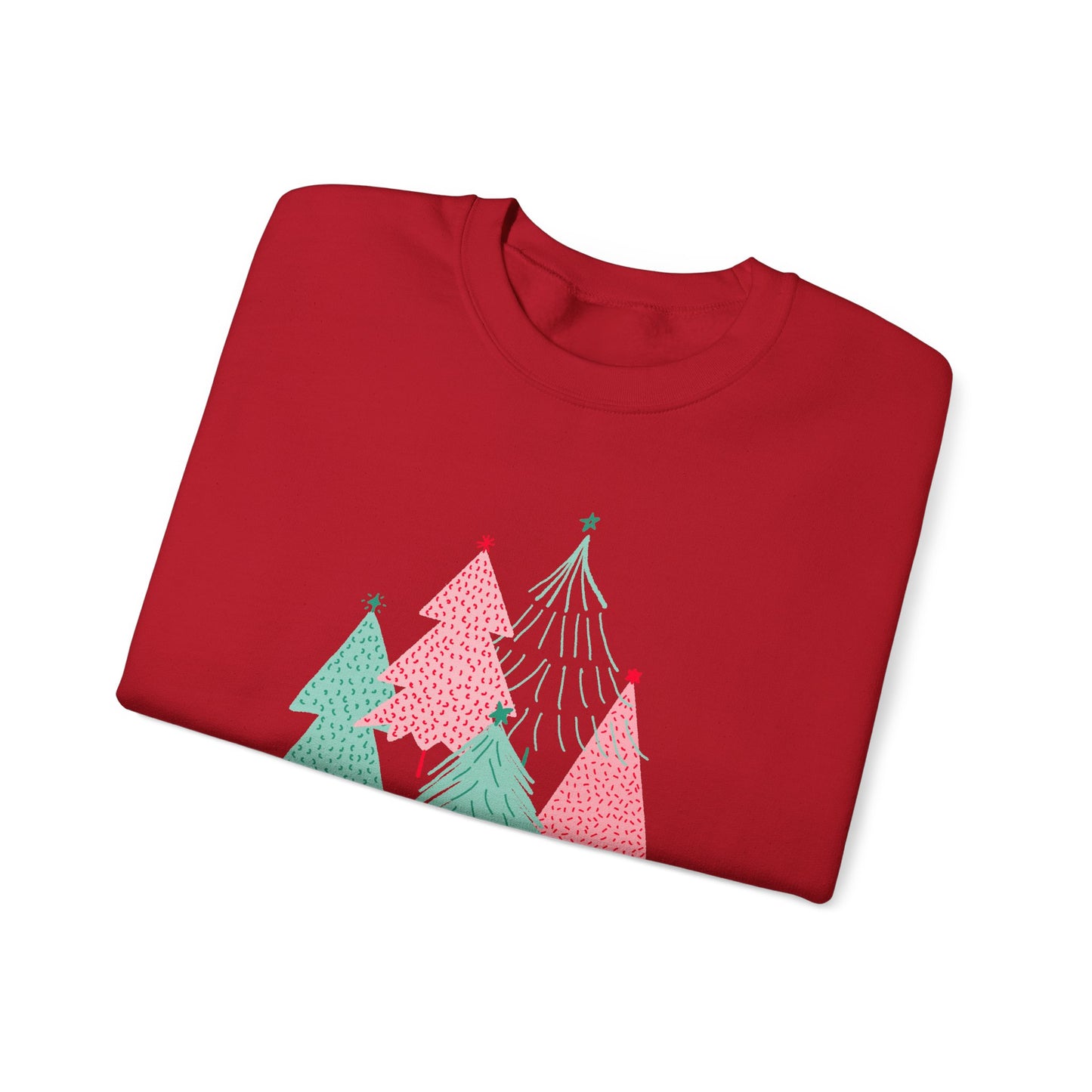 Christmas Trees Modern Couple Sweatshirt - Holiday Edition Unisex