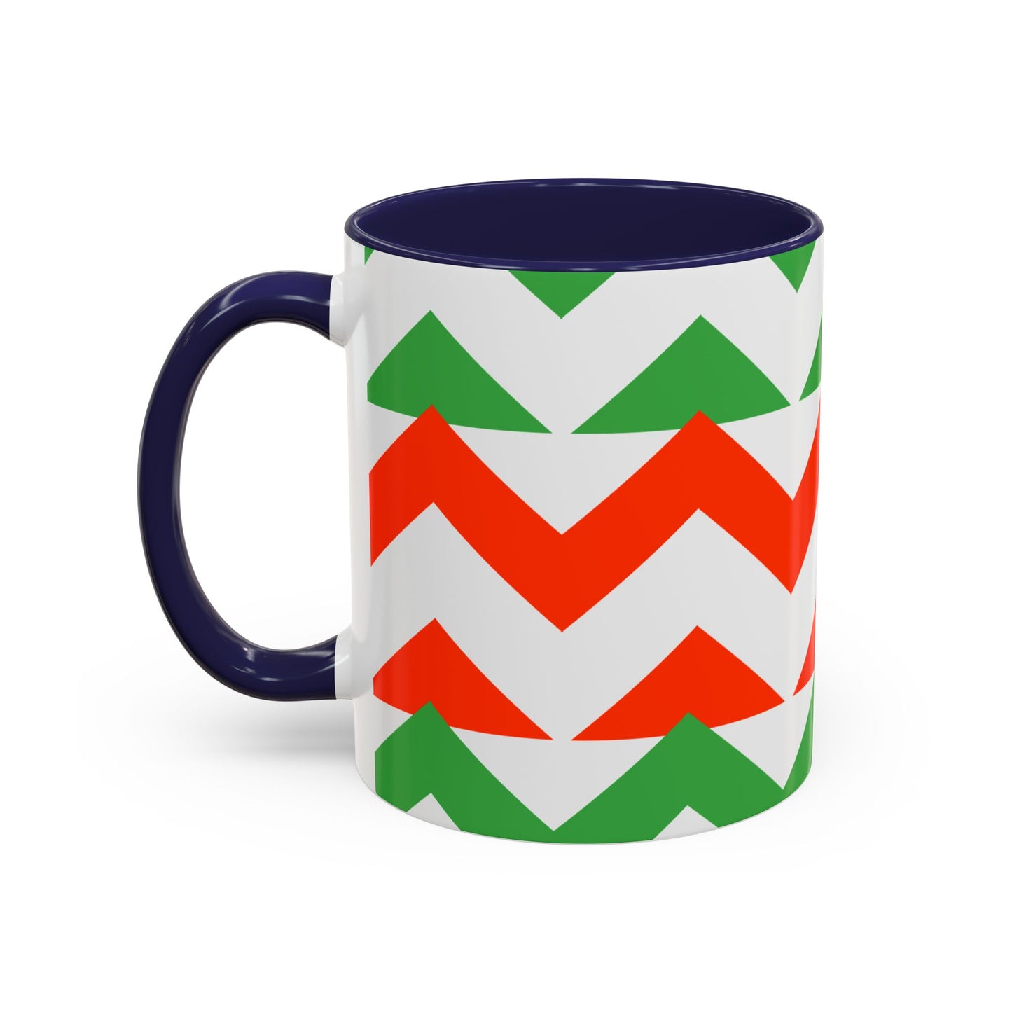 Coffee Mug Christmas Holiday Chevron Design Gift