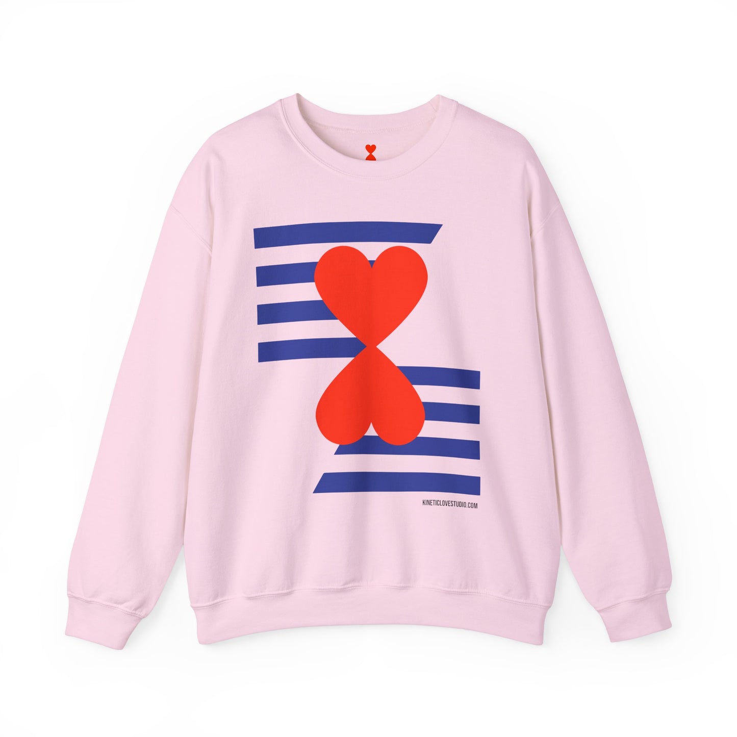 Blue Marine Stripes & Hearts Modern Design Unisex Sweatshirt