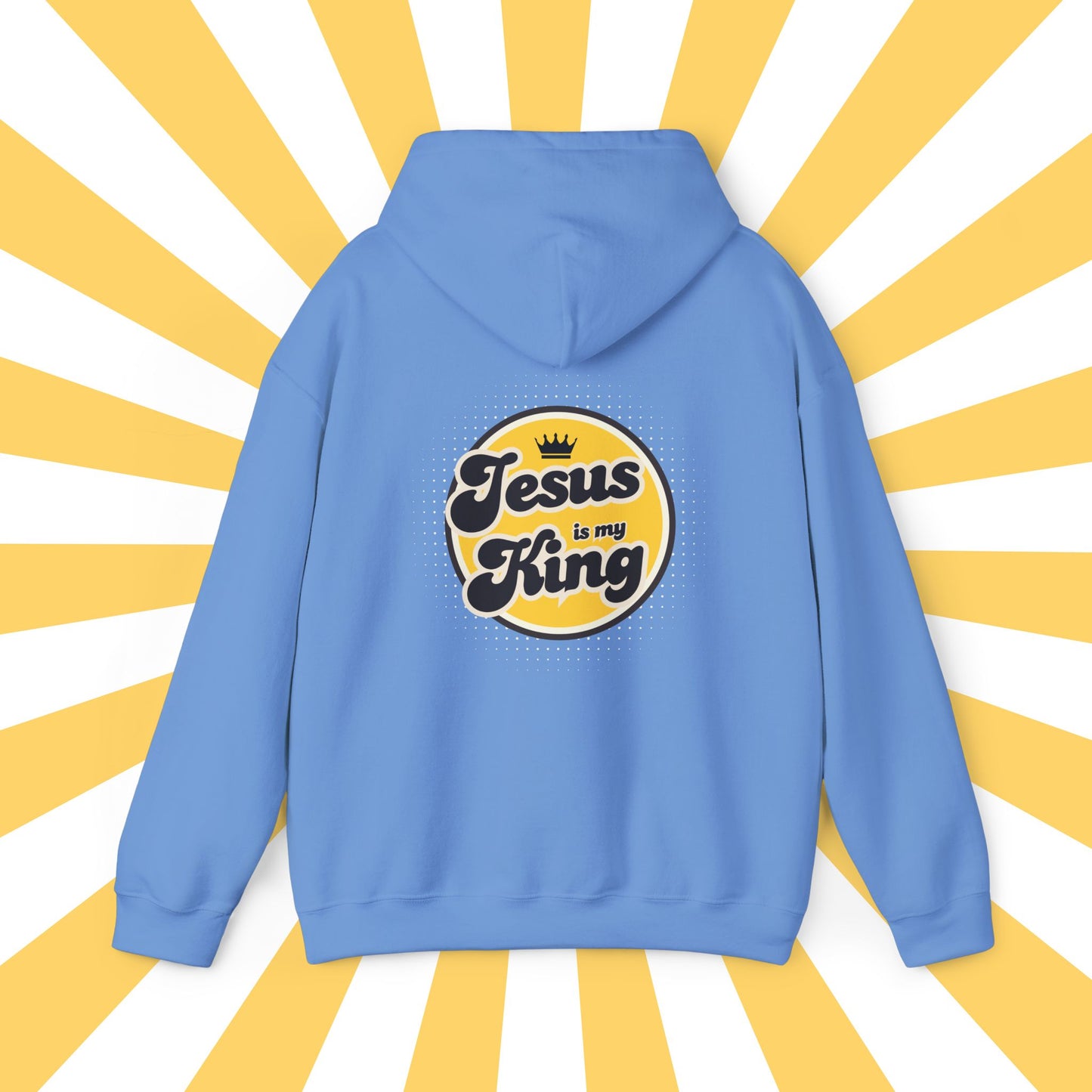 Jesus is King Good Vibes Hoodie Gold