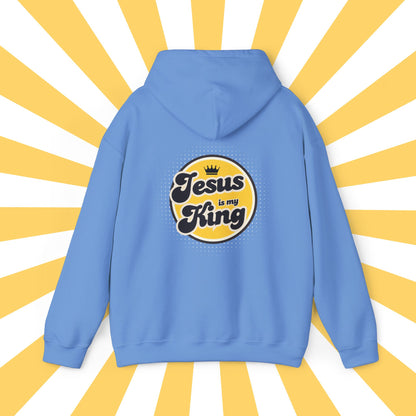 Jesus is King Good Vibes Hoodie Gold