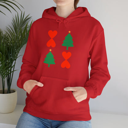 Christmas Tree Modern Design Hoodie Unisex