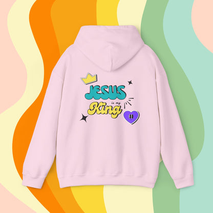 Jesus is King Retro Hoodie