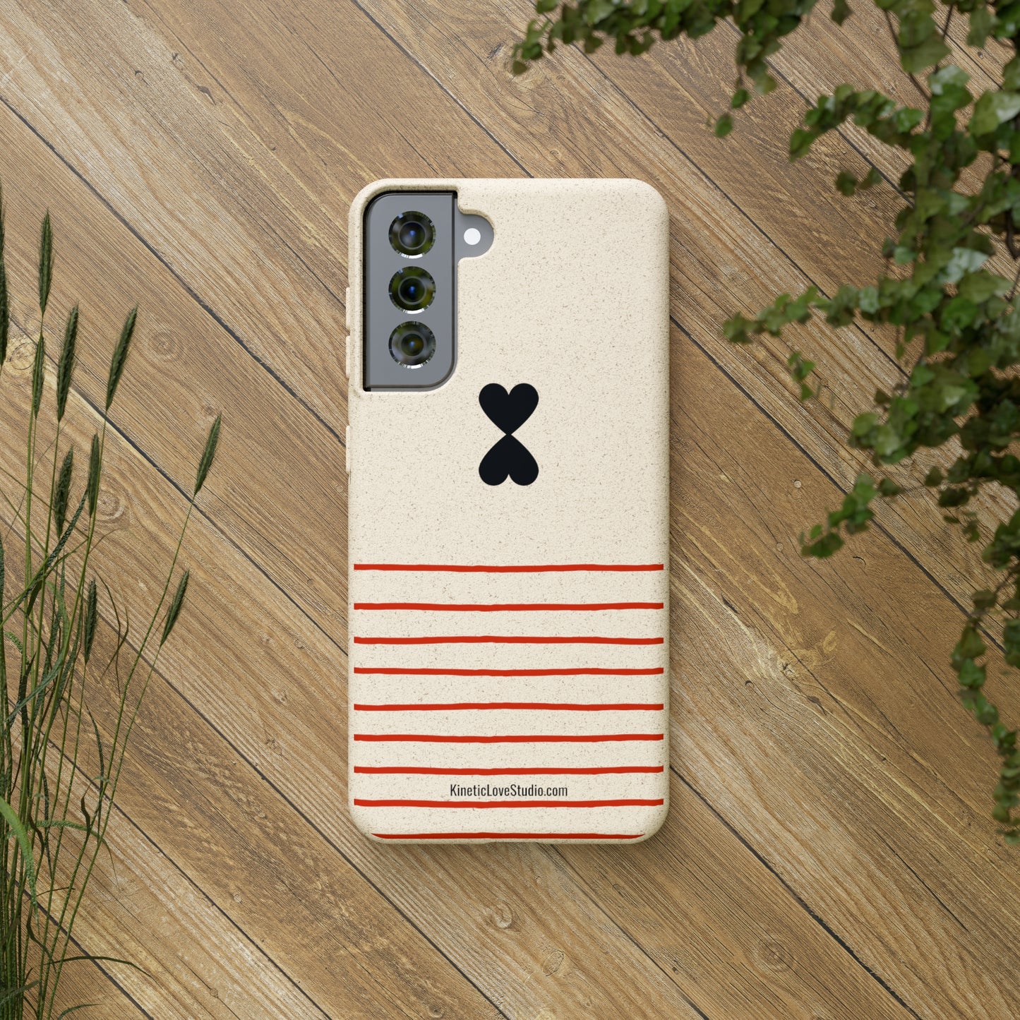 Phone Case - French Chic Red Stripes Biodegradable Eco-Friendly