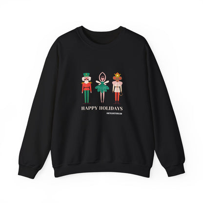 Christmas Nutcracker Black Sweatshirt - Modern Holiday Edition Unisex