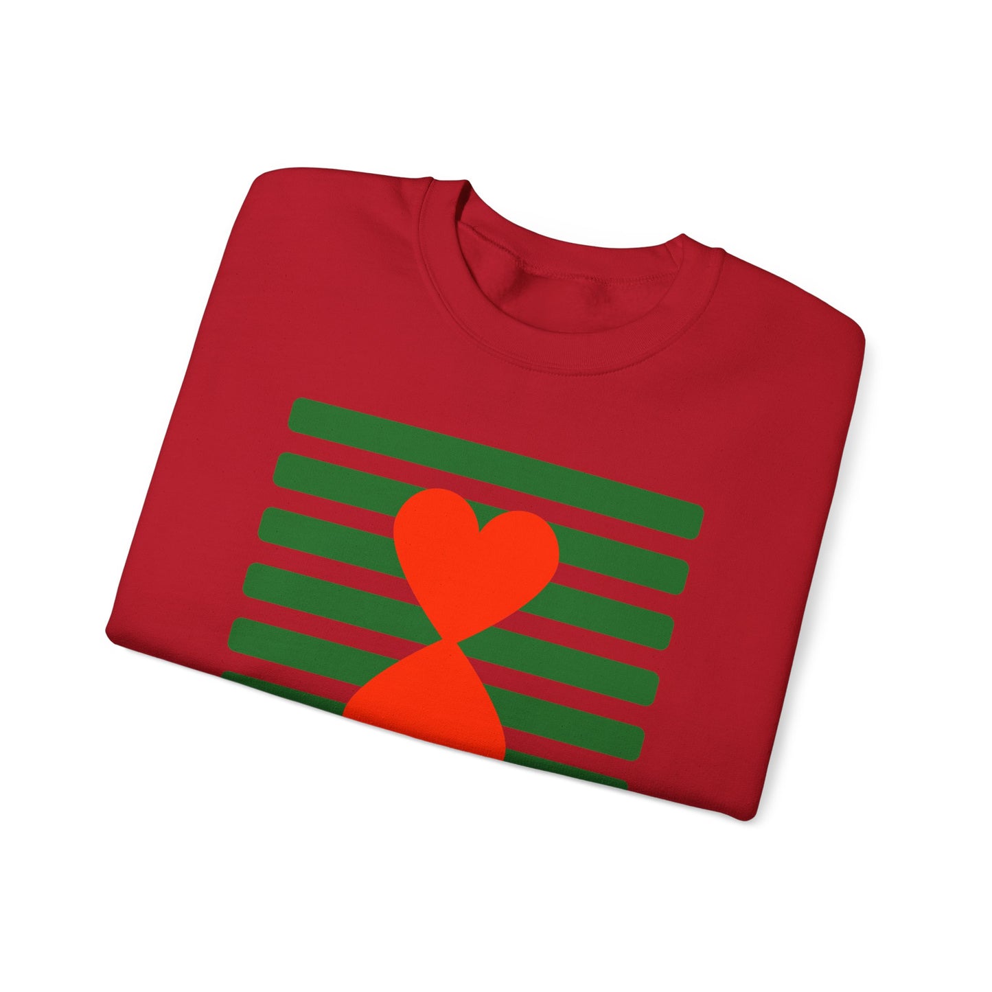 Holiday Edition Couple Sweatshirt - Green Stripes