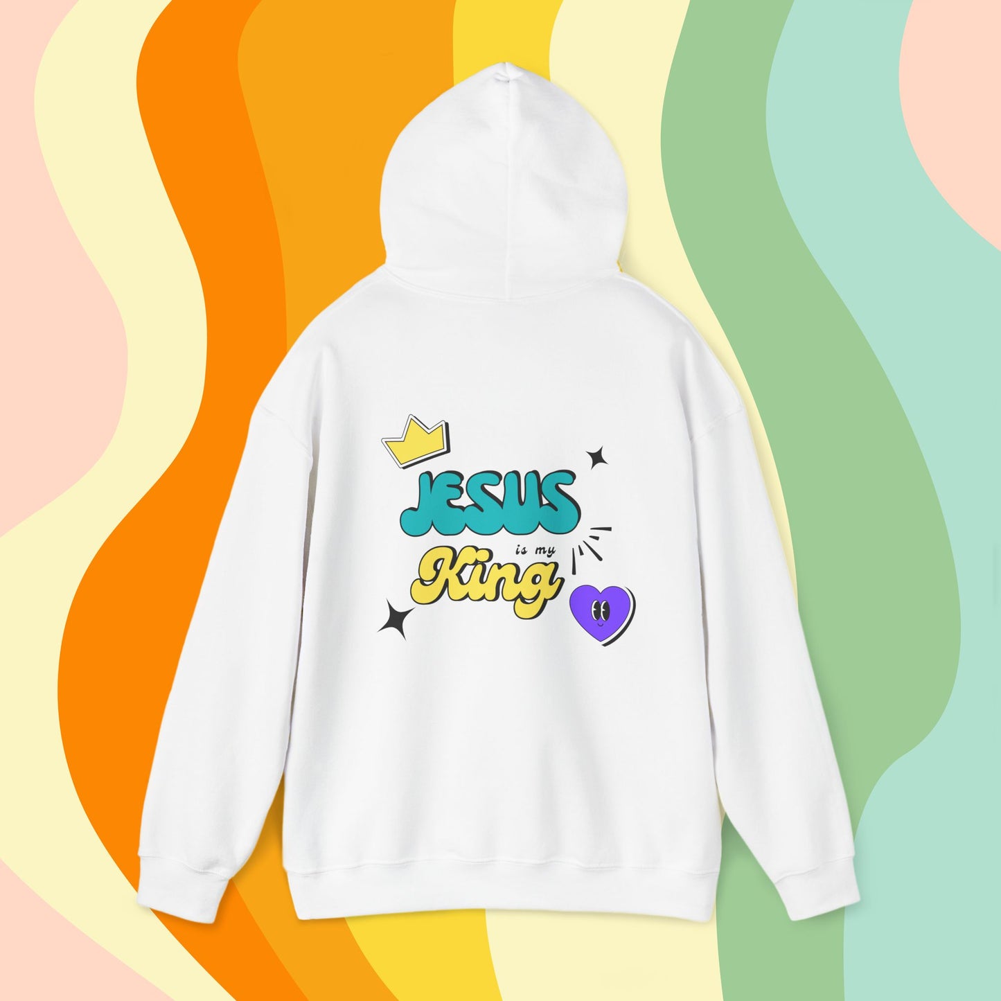 Jesus is King Retro Hoodie