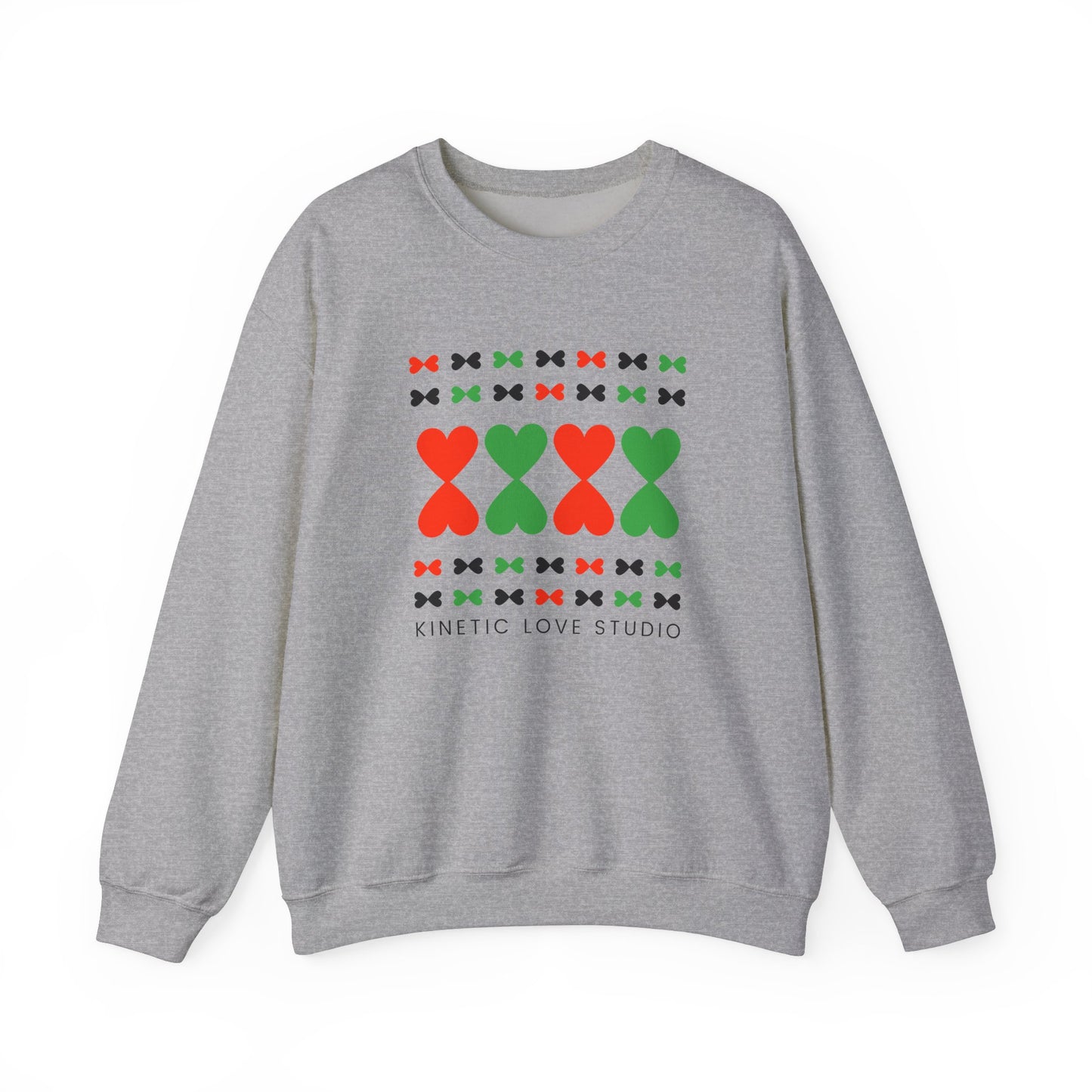 Christmas Hearts Modern Design Sweatshirt - Holiday Edition Unisex