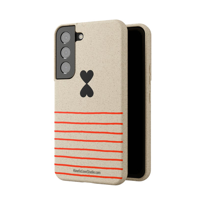 Phone Case - French Chic Red Stripes Biodegradable Eco-Friendly