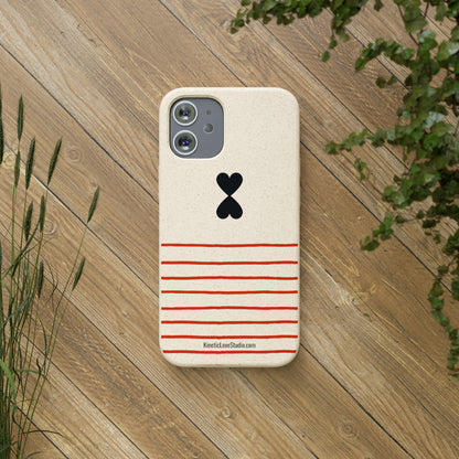 Phone Case - French Chic Red Stripes Biodegradable Eco-Friendly