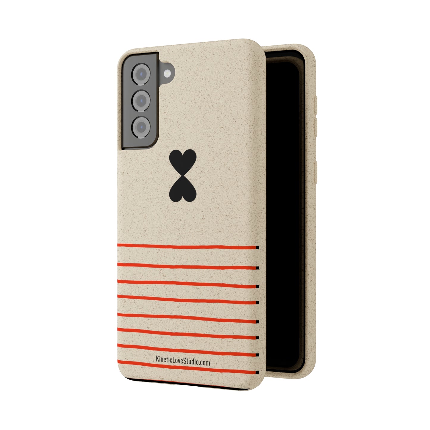 Phone Case - French Chic Red Stripes Biodegradable Eco-Friendly