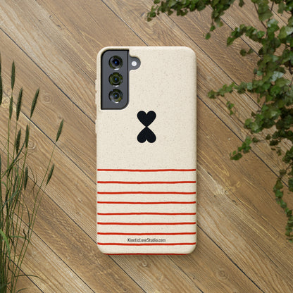 Phone Case - French Chic Red Stripes Biodegradable Eco-Friendly