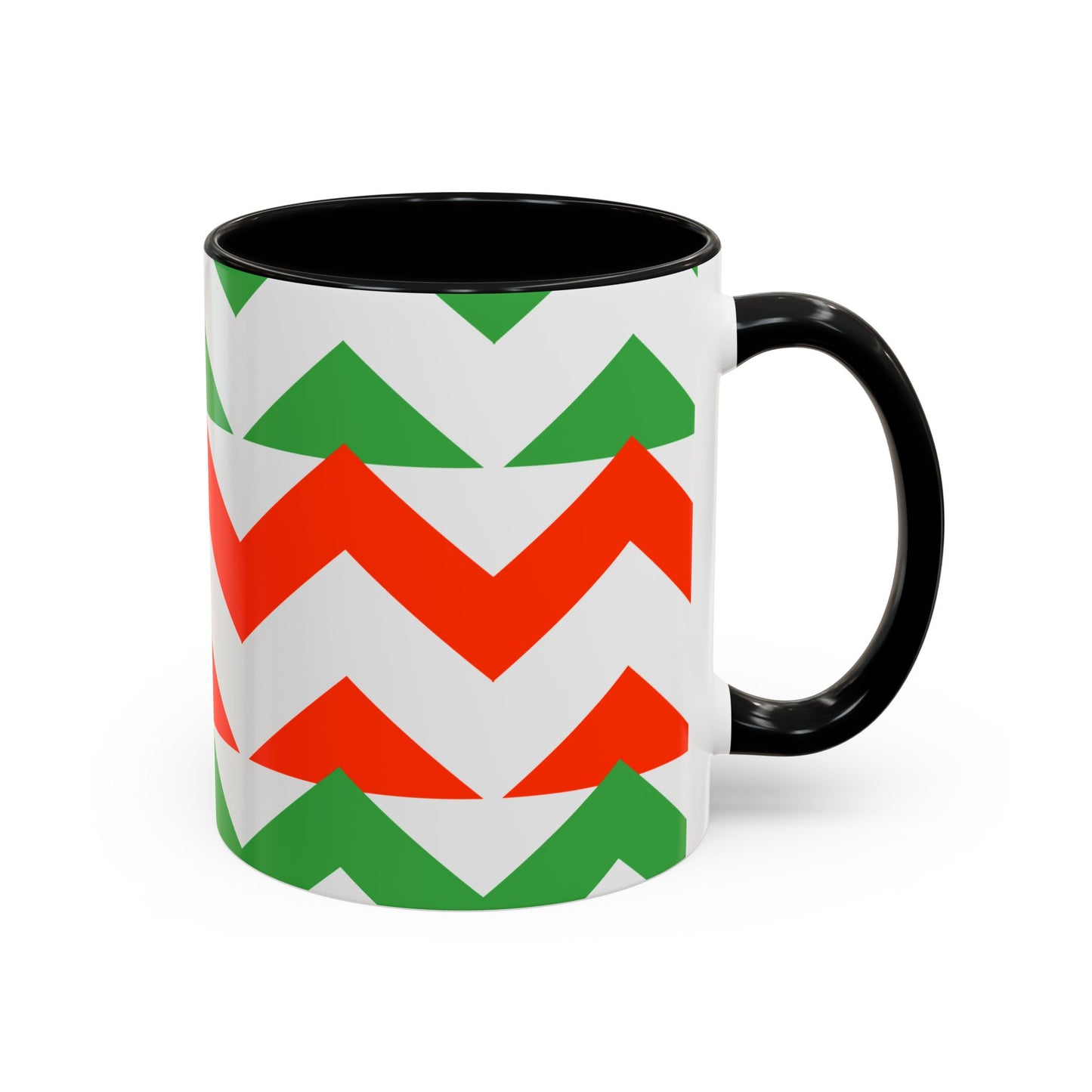 Coffee Mug Christmas Holiday Chevron Design Gift