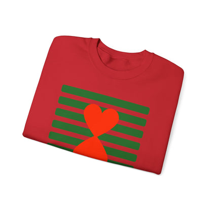 Holiday Edition Couple Sweatshirt - Green Stripes