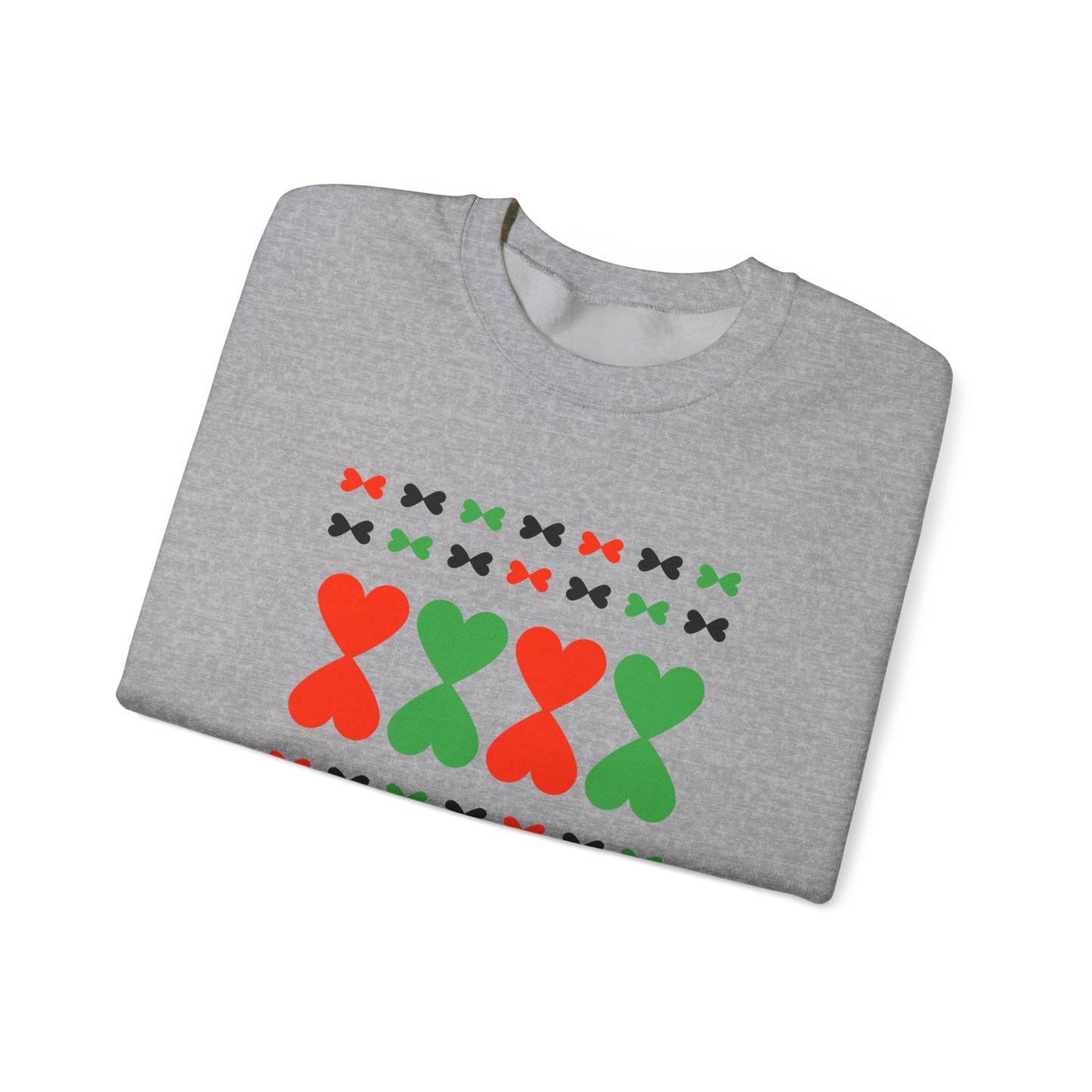 Christmas Hearts Modern Design Sweatshirt - Holiday Edition Unisex