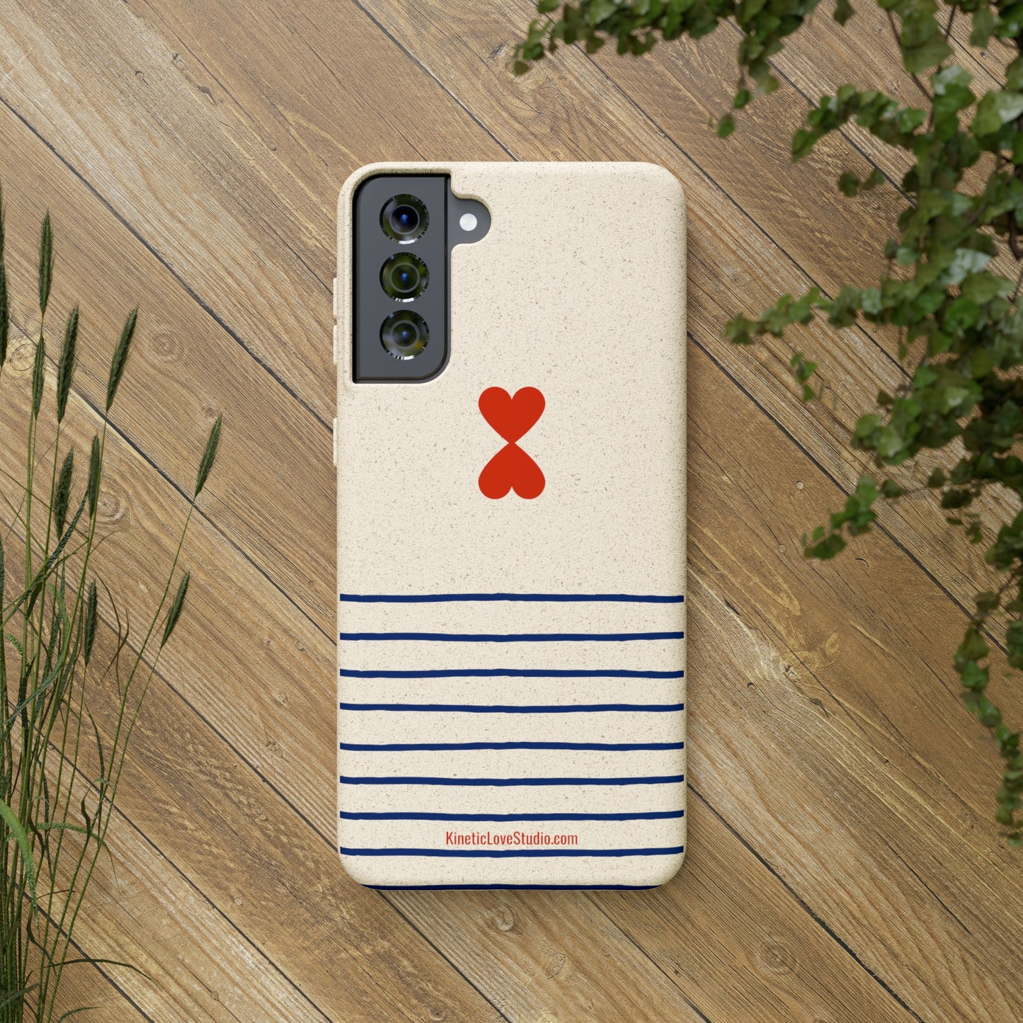 Phone Case - French Chic Trendy Navy Stripes Design Paris Street Style Biodegradable Eco-Friendly