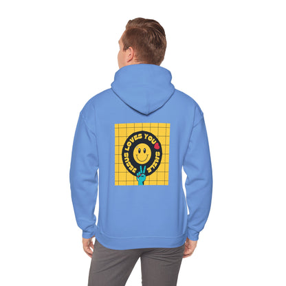 Jesus Loves You Hoodie - Feel Good Smiley Face