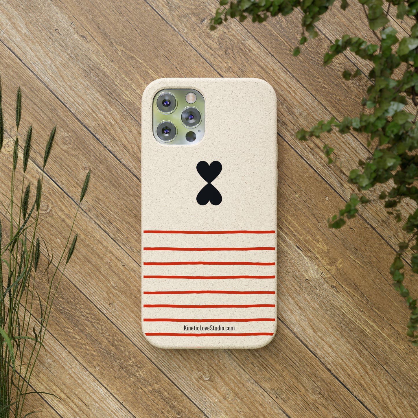 Phone Case - French Chic Red Stripes Biodegradable Eco-Friendly