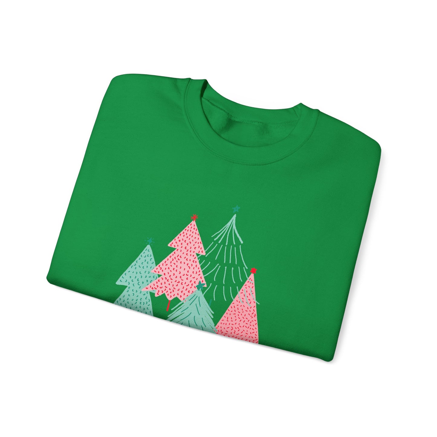 Christmas Trees Modern Couple Sweatshirt - Holiday Edition Unisex