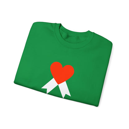 Christmas Bow Ribbon Sweatshirt Green Unisex - Limited Edition