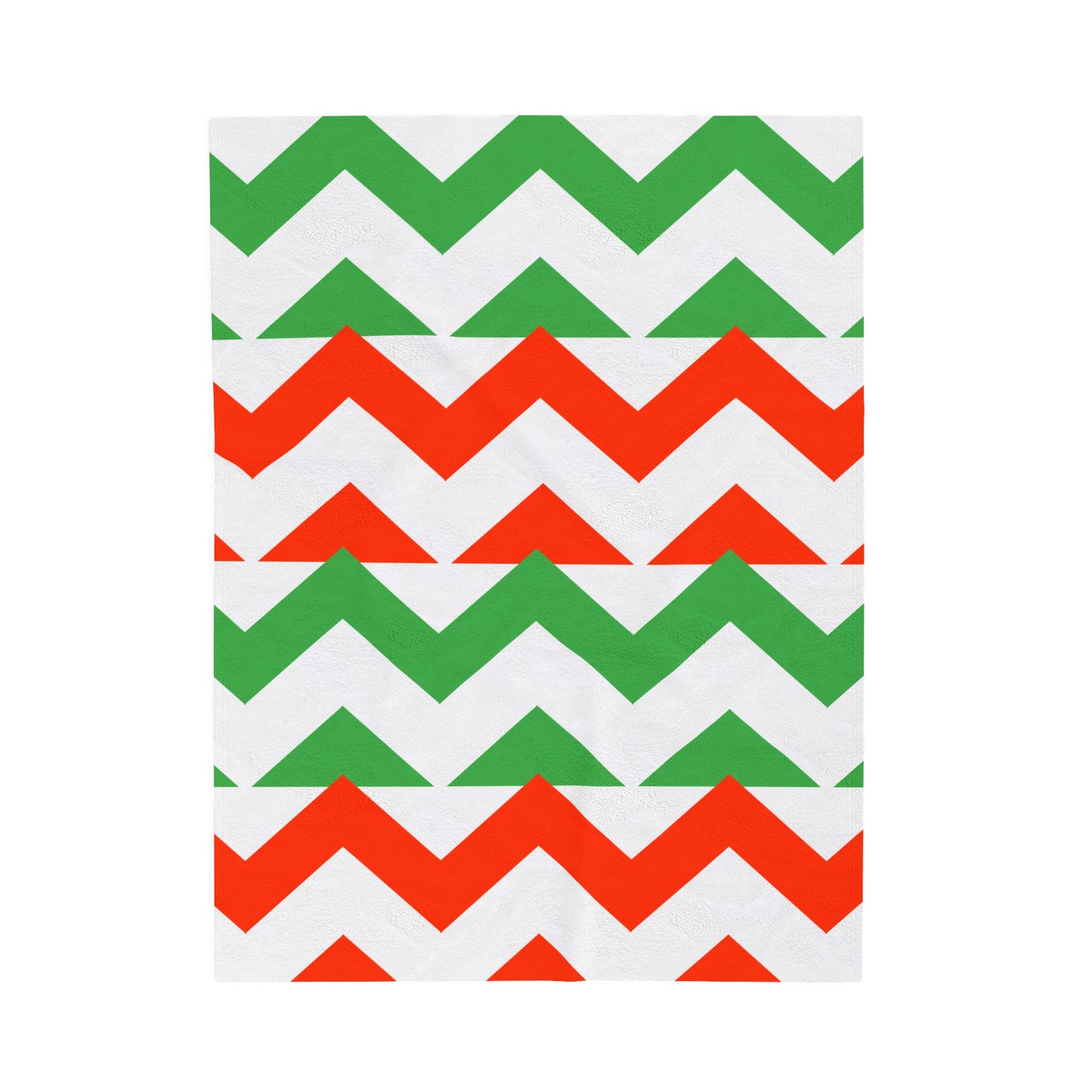 Christmas Plush Blanket Modern Chevron