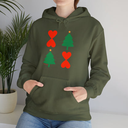 Christmas Tree Modern Design Hoodie Unisex