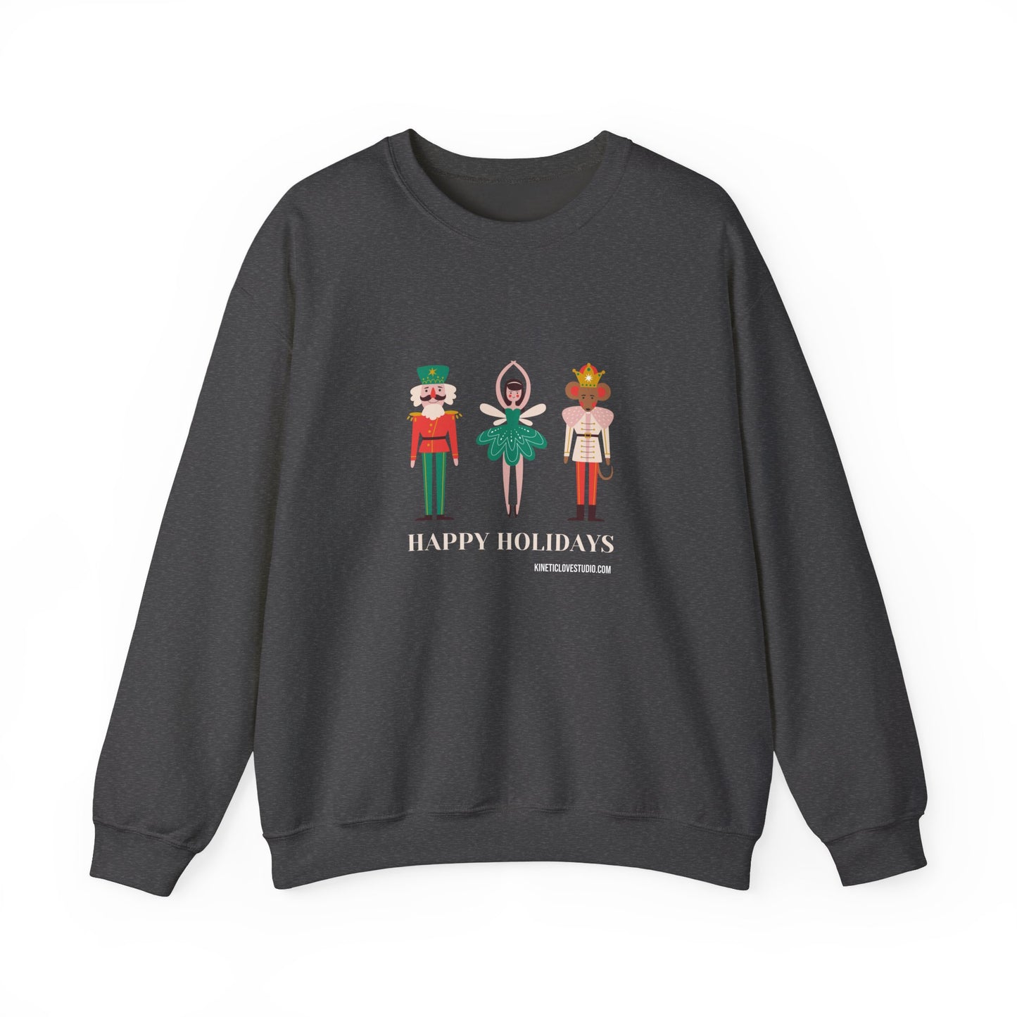 Christmas Nutcracker Black Sweatshirt - Modern Holiday Edition Unisex