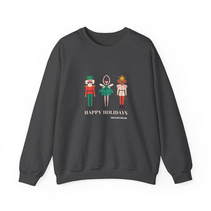 Christmas Nutcracker Black Sweatshirt - Modern Holiday Edition Unisex