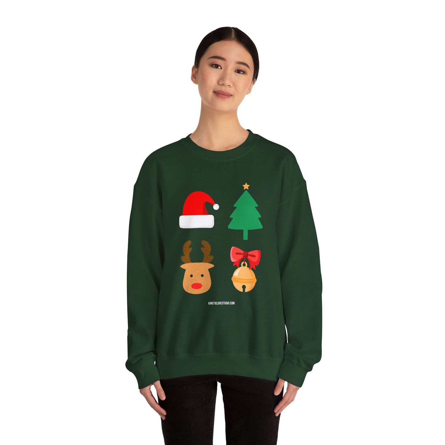 Christmas Ornaments Sweatshirt Unisex Green