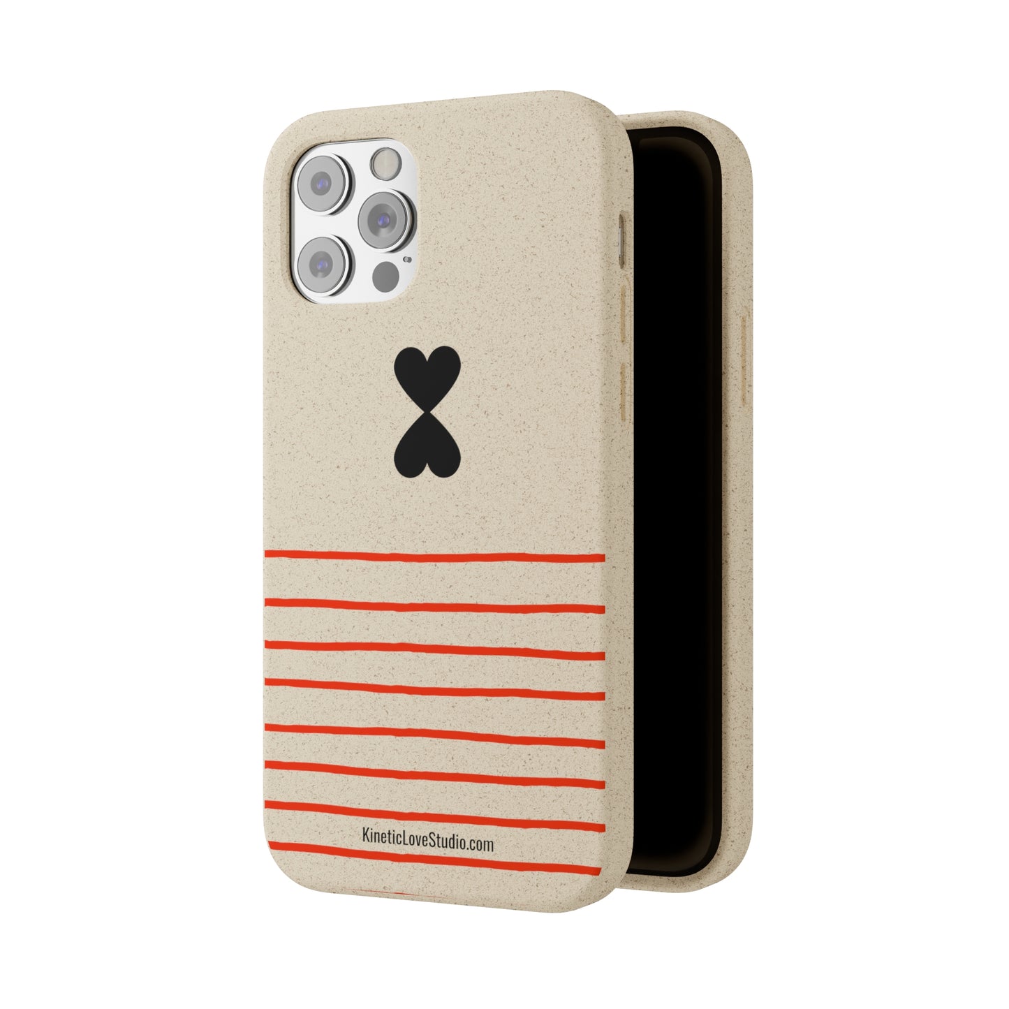 Phone Case - French Chic Red Stripes Biodegradable Eco-Friendly