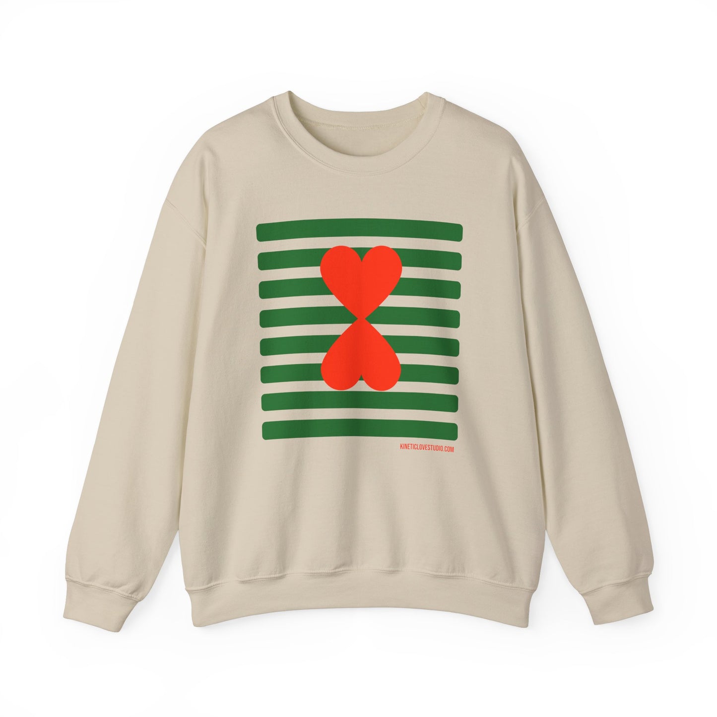 Holiday Edition Couple Sweatshirt - Green Stripes