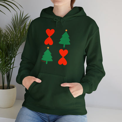 Christmas Tree Modern Design Hoodie Unisex