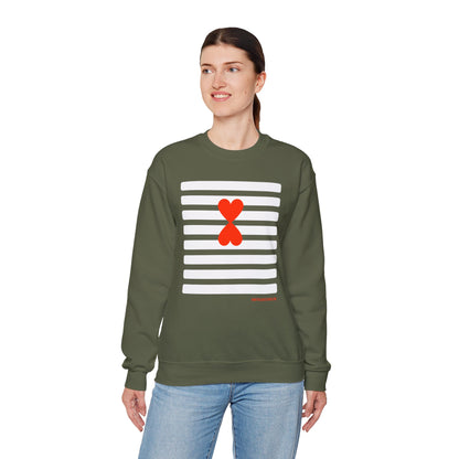 Stripes Sweatshirt - Paris Street Style Signature Design by Kinetic Love Studio