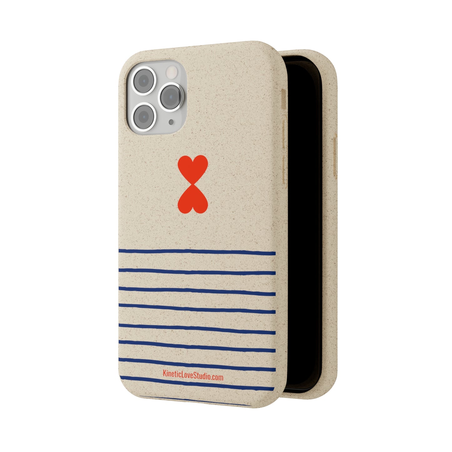 Phone Case - French Chic Trendy Navy Stripes Design Paris Street Style Biodegradable Eco-Friendly