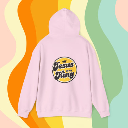 Jesus is King Good Vibes Hoodie Gold