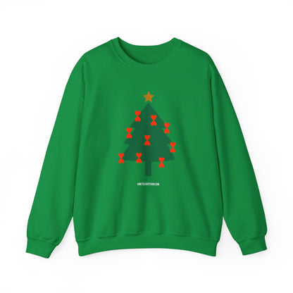 Christmas Tree Modern Couple Sweatshirt - Holiday Edition Unisex