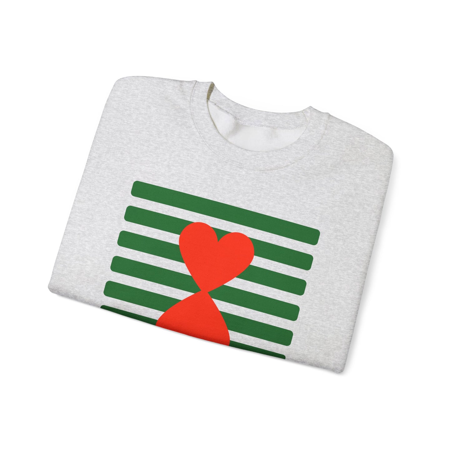 Holiday Edition Couple Sweatshirt - Green Stripes