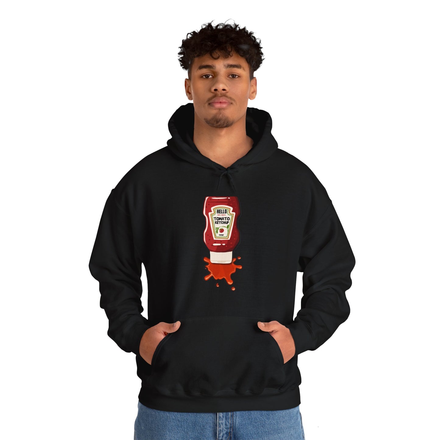 Ketchup Splash Pop-Art Hoodie